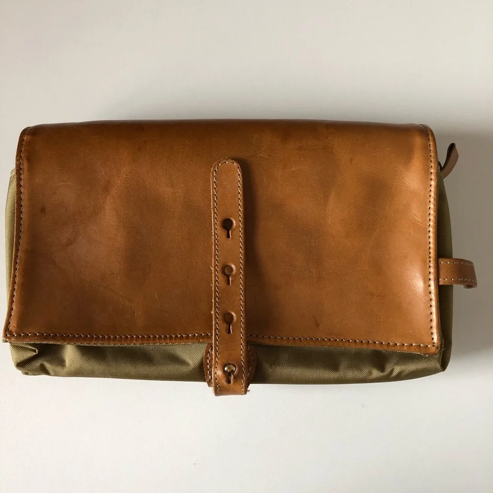 Vintage Hartmann Hanging Toiletry Bag - Consists of Leather & Nylon - Picture 5 of 13